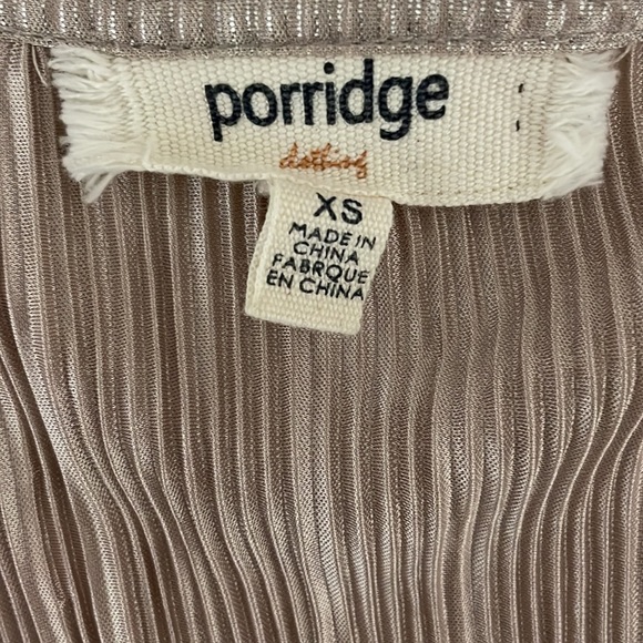 Anthropologie Porridge Pleated
Metallic Jumpsuit - Picture 5 of 7